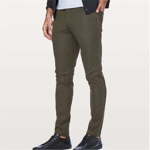 Lululemon ABC Slim Fit 5 Pocket Warpstreme Pant Men's Size 30 Green